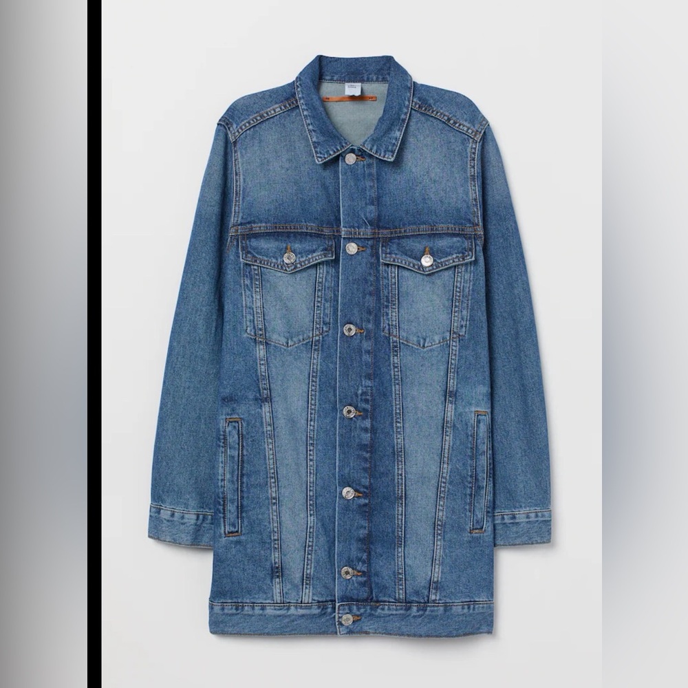 H&M Classic Denim Jacket longline